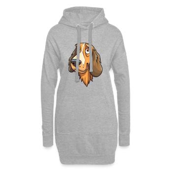 Uruguayische Cimarron-Hunderasse Cartoon Kawaii Illust - Hoodie-Kleid - Grau meliert - Vorne
