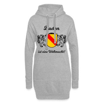 Meine Heimat im Badnerland - Hoodie-Kleid - Grau meliert - Vorne
