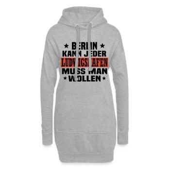 ludwigshafen - Hoodie-Kleid - Grau meliert - Vorne