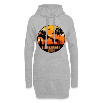 Lüneburger Heide - Hoodie-Kleid - Grau meliert - Vorne
