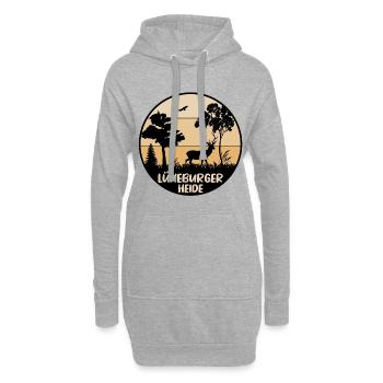 Lüneburger Heide - Hoodie-Kleid - Grau meliert - Vorne