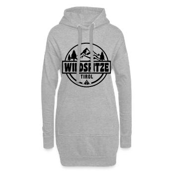 Wildspitze - Hoodie-Kleid - Grau meliert - Vorne