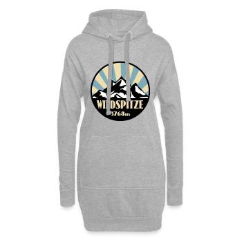 Wildspitze - Hoodie-Kleid - Grau meliert - Vorne