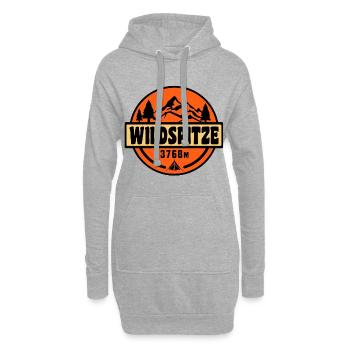 Wildspitze - Hoodie-Kleid - Grau meliert - Vorne