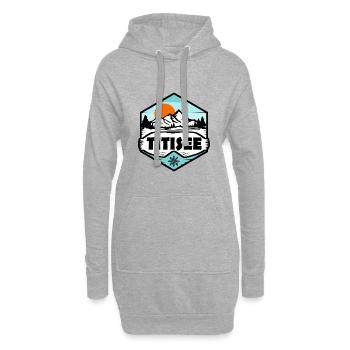 Titisee - Hoodie-Kleid - Grau meliert - Vorne