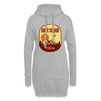 Monte Tricorno - Hoodie-Kleid - Grau meliert - Vorne