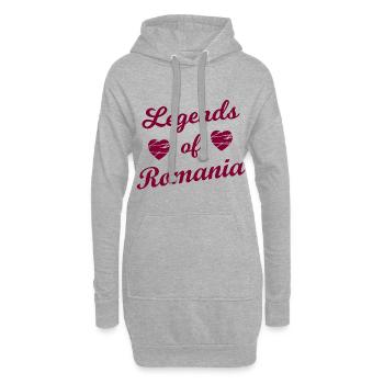 Die Mythen aus Rumänien - Hoodie-Kleid - Grau meliert - Vorne