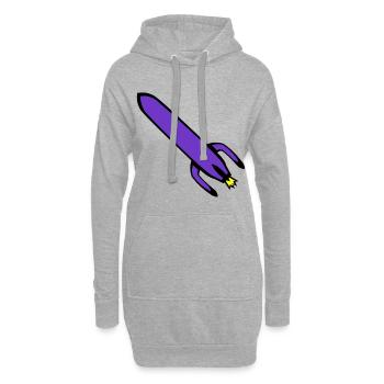 Technologie des fusées - Sweat-shirt à capuche long Femme - gris chiné - Devant