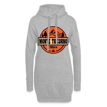 Monte Tricorno - Hoodie-Kleid - Grau meliert - Vorne