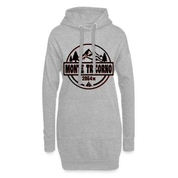 Monte Tricorno - Hoodie-Kleid - Grau meliert - Vorne