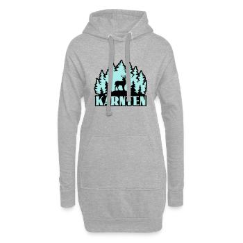 Kärnten - Hoodie-Kleid - Grau meliert - Vorne