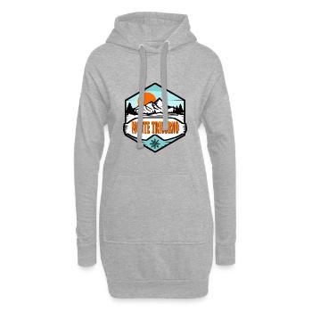 Monte Tricorno - Hoodie-Kleid - Grau meliert - Vorne