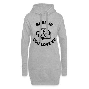 Die elektrischen Autos - Hoodie-Kleid - Grau meliert - Vorne