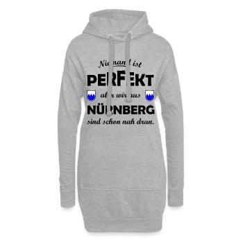 Die Nürnberger in Franken - Hoodie-Kleid - Grau meliert - Vorne