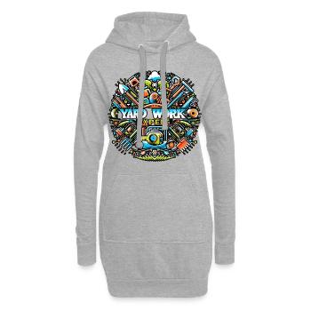 Yard Work Expert 18 - Hoodie-Kleid - Grau meliert - Vorne