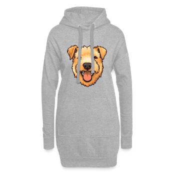 Lakeland Terrier Hunderasse Aquarell Karikatur Kawa - Hoodie-Kleid - Grau meliert - Vorne