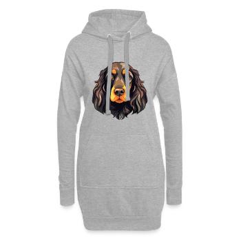 American Water Spaniel Hunderasse Aquarell Cartoo - Hoodie-Kleid - Grau meliert - Vorne