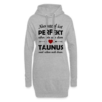 Zuhause im Taunus - Hoodie-Kleid - Grau meliert - Vorne