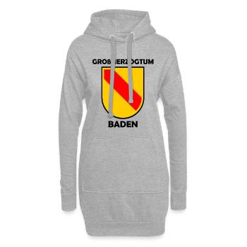 Die Heimat Badnerland - Hoodie-Kleid - Grau meliert - Vorne