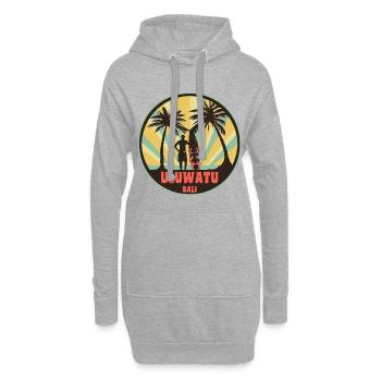 Uluwatu Surf Spot Bali - Sweat-shirt à capuche long Femme - gris chiné - Devant