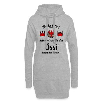Les Majestés autrichiennes - Sweat-shirt à capuche long Femme - gris chiné - Devant