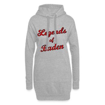 Die badischen Legenden - Hoodie-Kleid - Grau meliert - Vorne