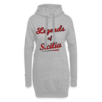 Die Helden aus Sizilien - Hoodie-Kleid - Grau meliert - Vorne