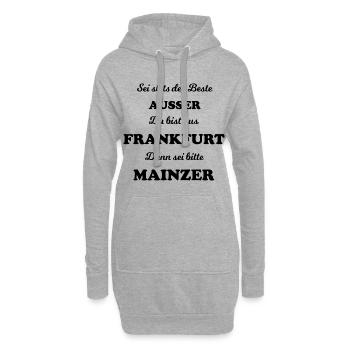 Mythen aus Mainz - Hoodie-Kleid - Grau meliert - Vorne