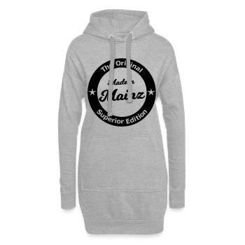 Die Lieblingsstadt Mainz - Hoodie-Kleid - Grau meliert - Vorne