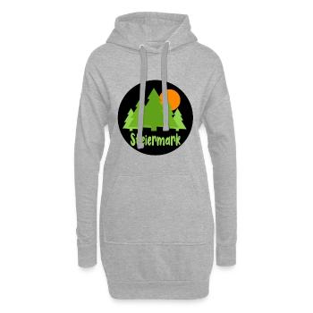 Steiermark - Hoodie-Kleid - Grau meliert - Vorne