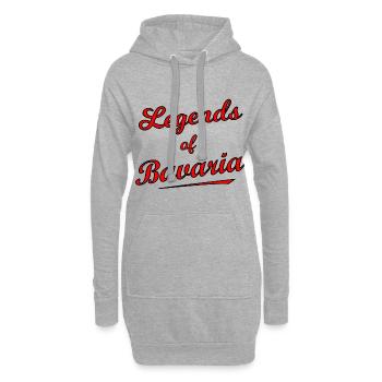 Les légendes de Bavière - Sweat-shirt à capuche long Femme - gris chiné - Devant
