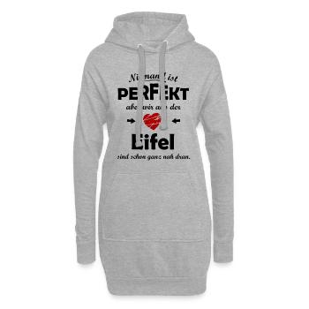 Perfekt aus der Eifel - Hoodie-Kleid - Grau meliert - Vorne