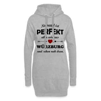 Les Bavarois de Würzburg - Sweat-shirt à capuche long Femme - gris chiné - Devant