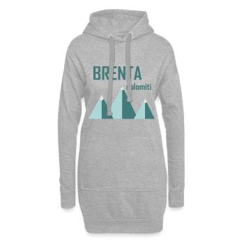 Minimal Berge Brenta - Hoodie-Kleid - Grau meliert - Vorne