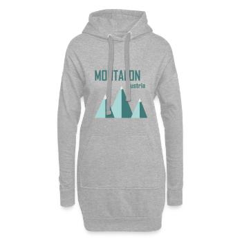 Minimal Montafon - Sweat-shirt à capuche long Femme - gris chiné - Devant