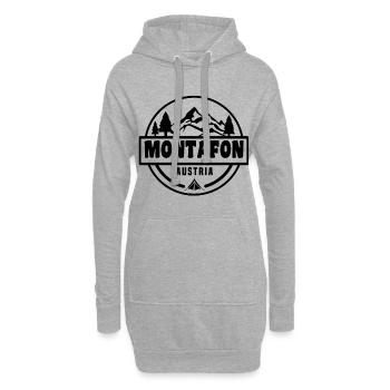 Montafon - Hoodie-Kleid - Grau meliert - Vorne