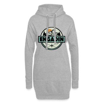 Engadin - Hoodie-Kleid - Grau meliert - Vorne
