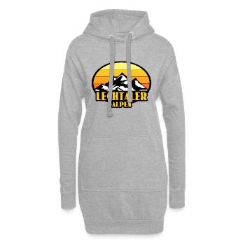 Lechtaler Alpen - Hoodie-Kleid - Grau meliert - Vorne