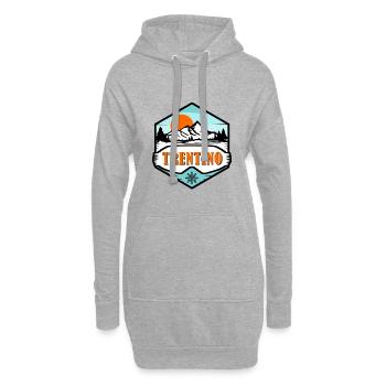 Trentin - Sweat-shirt à capuche long Femme - gris chiné - Devant