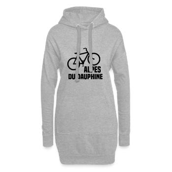 Alpen Fahrrad - Hoodie-Kleid - Grau meliert - Vorne