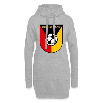 Der König Fußball - Hoodie-Kleid - Grau meliert - Vorne