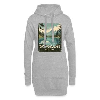 Lac Wolfgang - Sweat-shirt à capuche long Femme - gris chiné - Devant