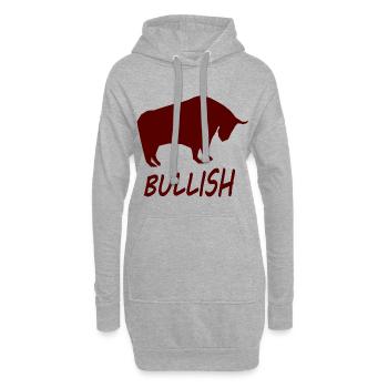 Der Bullen Investor - Hoodie-Kleid - Grau meliert - Vorne