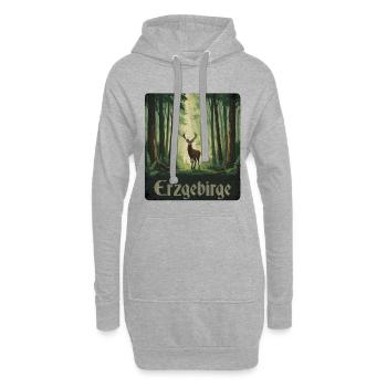 Erzgebirge - Hoodie-Kleid - Grau meliert - Vorne
