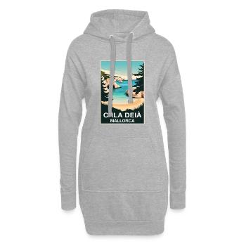 Cala Deia Mallorca - Hoodie-Kleid - Grau meliert - Vorne