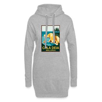 Cala Deia Mallorca - Hoodie-Kleid - Grau meliert - Vorne