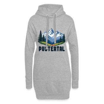 Val Pusteria - Sweat-shirt à capuche long Femme - gris chiné - Devant