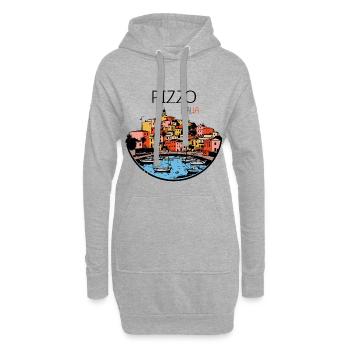 Pizzo Kalabrien Italien - Hoodie-Kleid - Grau meliert - Vorne