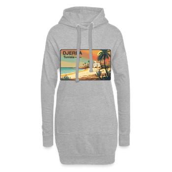 Djerba Tunesien - Hoodie-Kleid - Grau meliert - Vorne
