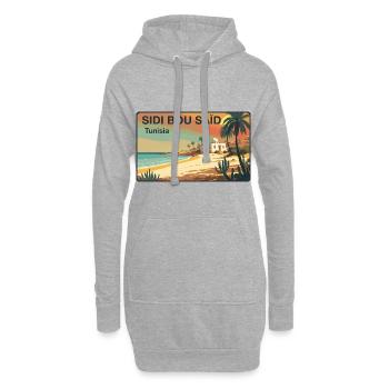 Sidi Bou Said - Hoodie-Kleid - Grau meliert - Vorne